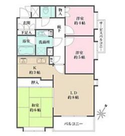 藤和池袋ホームズ 3階 間取り図