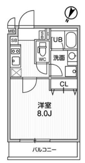 ALTERNA北品川 (オルタナ北品川) 208 間取り図