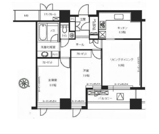 ルクセンブルグハウス 8階 間取り図