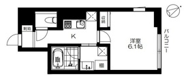 スクリブ千駄ケ谷 602 間取り図