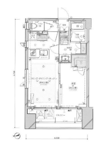 グリーンパーク千代田大手町 9階 間取り図