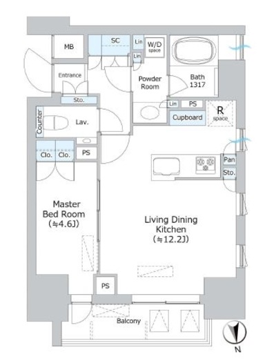 パークホームズ本郷三丁目 3階 間取り図