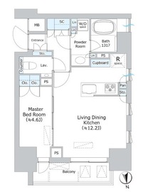 パークホームズ本郷三丁目 4階 間取り図