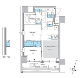 ルフォンプログレ神田プレミア 301 間取り図