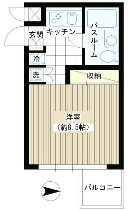 JOYCE広尾 205 間取り図