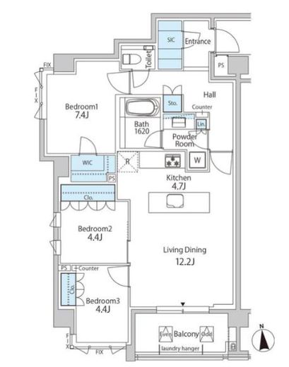 グリーンレジデンス赤坂 306 間取り図