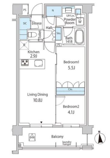 グリーンレジデンス赤坂 309 間取り図