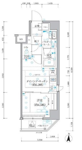 QUALITAS住吉 (クオリタス住吉) 502 間取り図