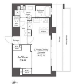 WORVE東京木場 1202 間取り図