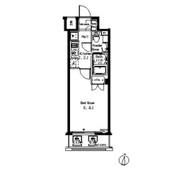 パークアクシス清澄白河 602 間取り図