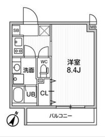ALTERNA北品川 (オルタナ北品川) 205 間取り図