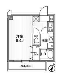 ALTERNA北品川 (オルタナ北品川) 206 間取り図