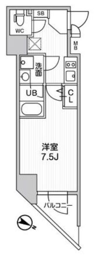 ALTERNA北品川 (オルタナ北品川) 1106 間取り図