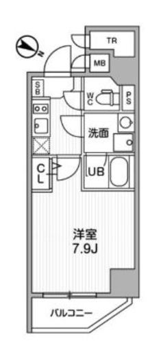 ALTERNA北品川 (オルタナ北品川) 1302 間取り図