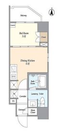 ES-Grande木場公園 (エスグランデ木場) 6階 間取り図