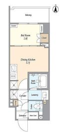 プレール・ドゥーク木場公園WEST 5階 間取り図