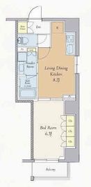 クレストコート西巣鴨 302 間取り図