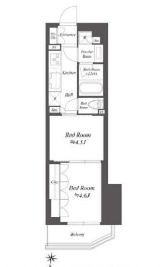 WORVE東京木場 503 間取り図