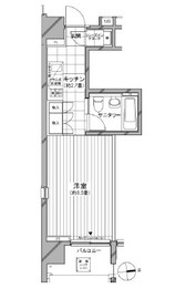 カスタリア麻布十番七面坂 408 間取り図