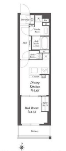 WORVE東京木場 1010 間取り図