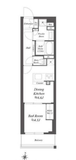 WORVE東京木場 910 間取り図