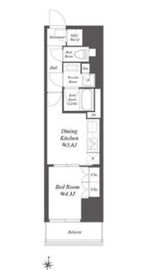 WORVE東京木場 611 間取り図