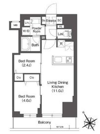 BluRock後楽園 604 間取り図