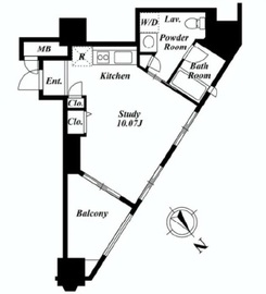 LaSante池田山 1201 間取り図