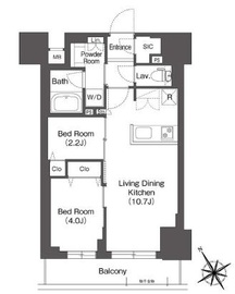 BluRock後楽園 1205 間取り図