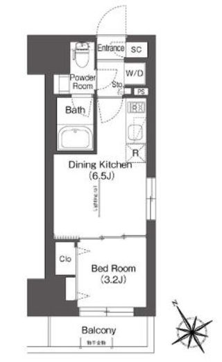 BluRock後楽園 206 間取り図