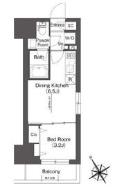 BluRock後楽園 206 間取り図