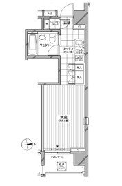 カスタリア麻布十番七面坂 501 間取り図