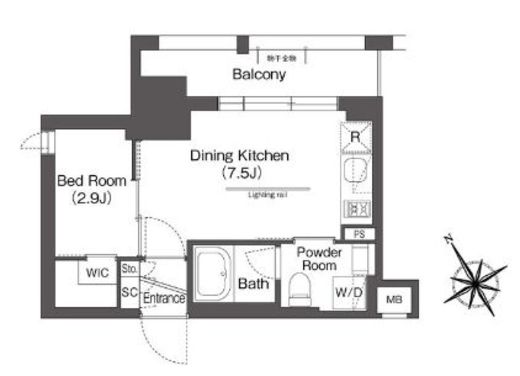 BluRock後楽園 1506 間取り図