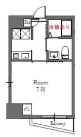 Totsu Residence Shiba (東通レジデンス芝) 205 間取り図