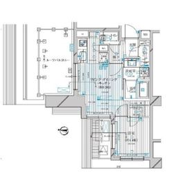 シティインデックス中野 5階 間取り図