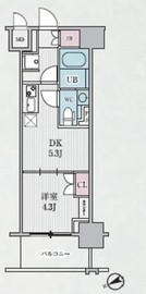テラス浅草橋 906 間取り図