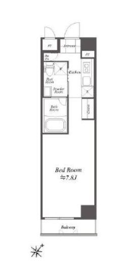ブルーノコート蒲田 508 間取り図