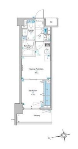 ルフォンプログレ赤羽 208 間取り図
