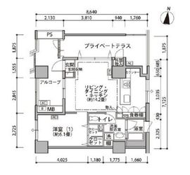 東雲キャナルコートCODAN 19-1309 間取り図