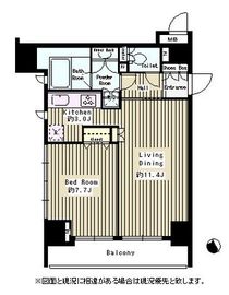 パークルージュ赤坂檜町 1003 間取り図