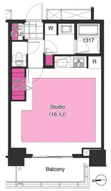 ブリリアイストタワー勝どき 26階 間取り図