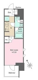 ウエリスアーバン水天宮前 819 間取り図