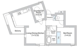 プリファード洗足 301 間取り図