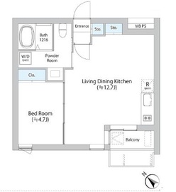 プリファード洗足 202 間取り図