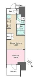 ウエリスアーバン水天宮前 803 間取り図