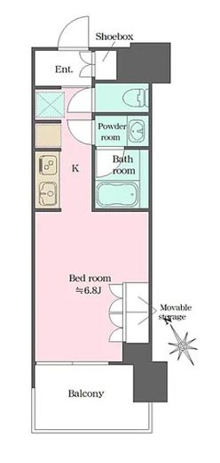 ウエリスアーバン水天宮前 827 間取り図