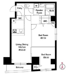 新宿セブン (Shinjuku Seven) 201 間取り図