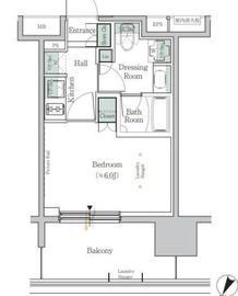 ONE ROOF RESIDENCE TAMACHI (ワンルーフレジデンス田町) 419 間取り図
