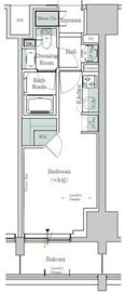 ONE ROOF RESIDENCE TAMACHI (ワンルーフレジデンス田町) 1009 間取り図