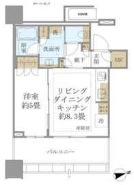 白金ザ・スカイ 9階 間取り図